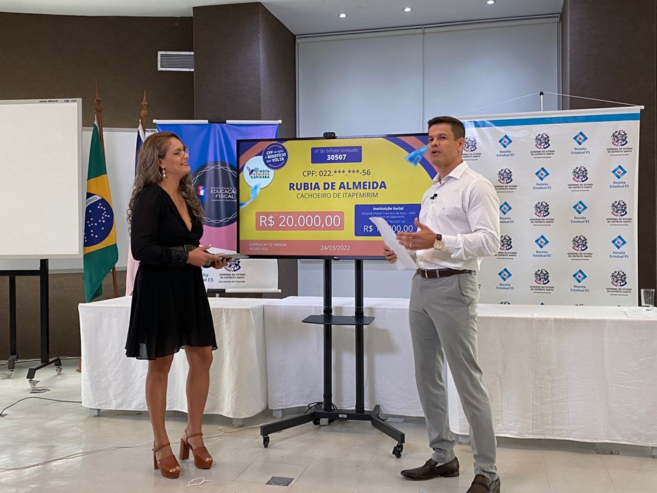 Dos quatro prêmios por região, um foi no valor de R$ 20 mil