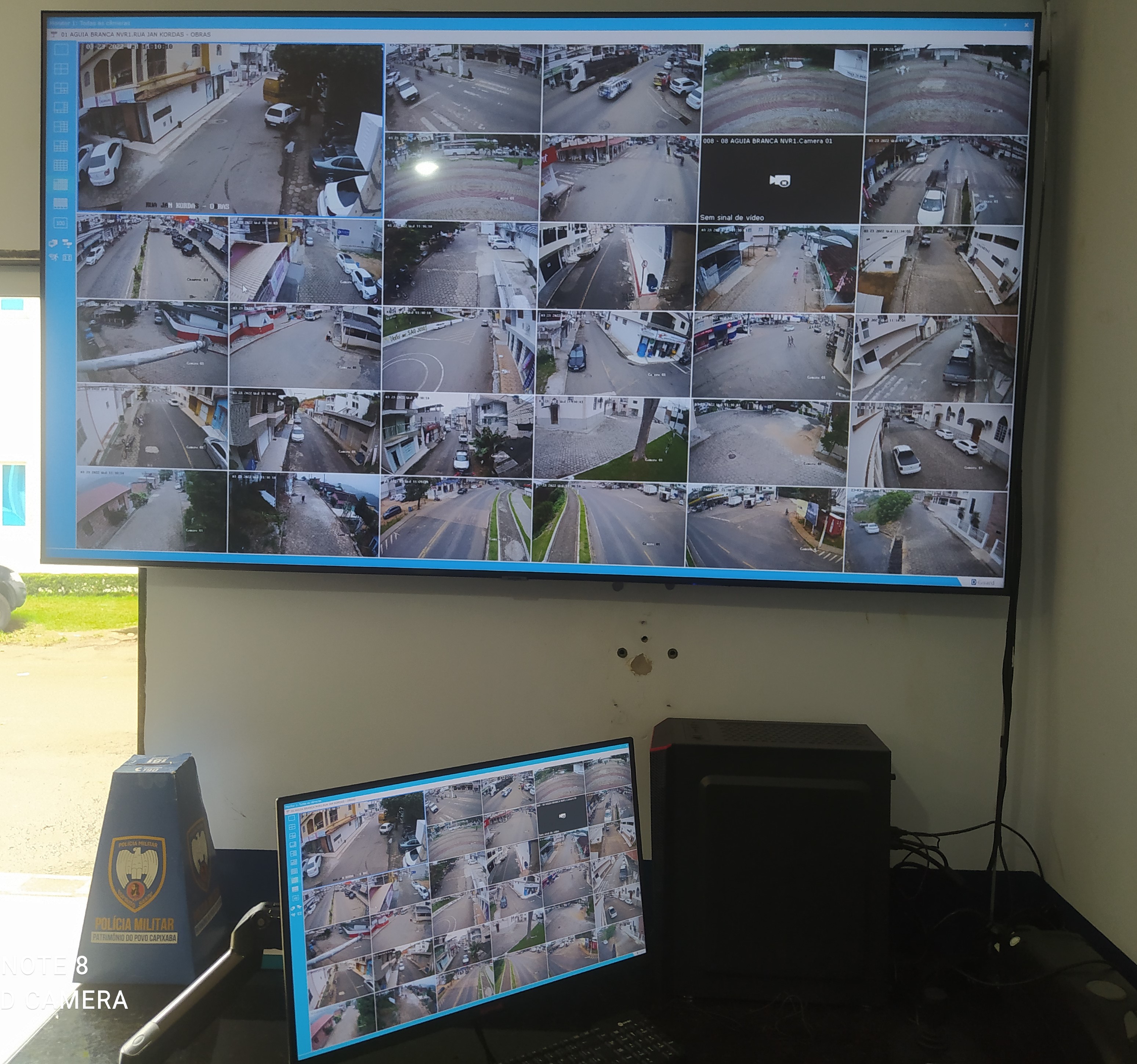 Tela UHD de 75” auxilia a PM no patrulhamento da cidade